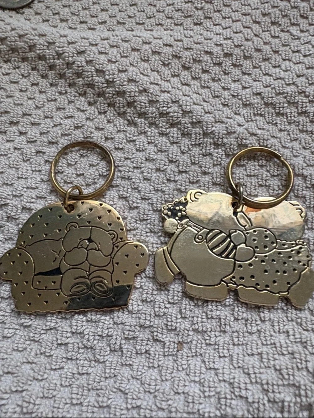 Vintage key rings